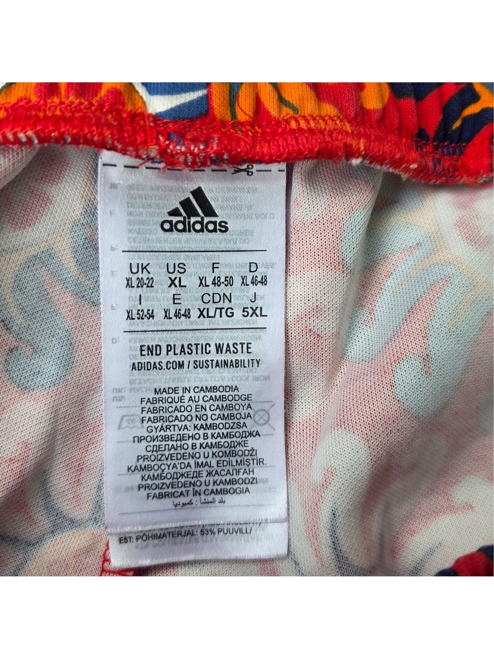 Adidas x FARM Rio Floral Flare Track Pants XL Retro Tropical Athleisure - Picture 13 of 14
